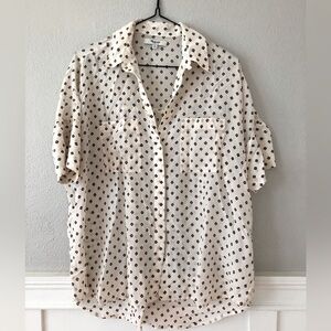 Madewell Silk Collar Button down